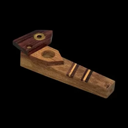 3.5″ Tri-Tone Wood Pipe w/ Swivel Cover & Screen