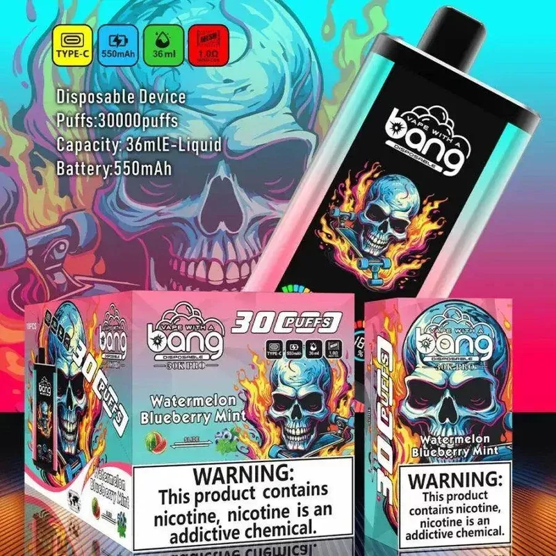 BANG 30K PRO 30000 PUFFS DISPOSABLE DEVICE- NEWEST DUAL FLAVOR
