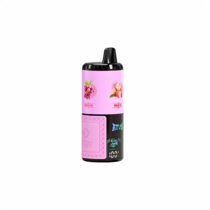 ATVS Warship 60000 Puffs 4 in 1 Quad Flavors Vape - Lemon Mint & Strawberry Ice & Blueberry Ice & Strawberry Watermelon, Cola Ice & Grape Ice & Peach Ice & Watermelon Ice; 5-nicotine