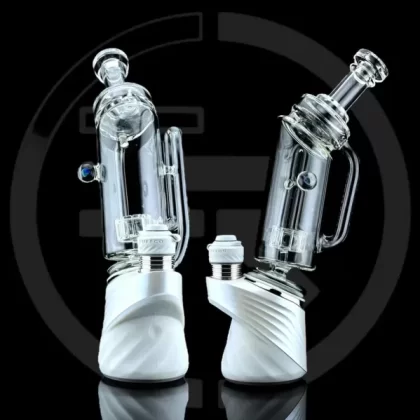 Iridescent Glass: Matrix Can w/ Opal Puffco Peak Attachment (Choose color option)