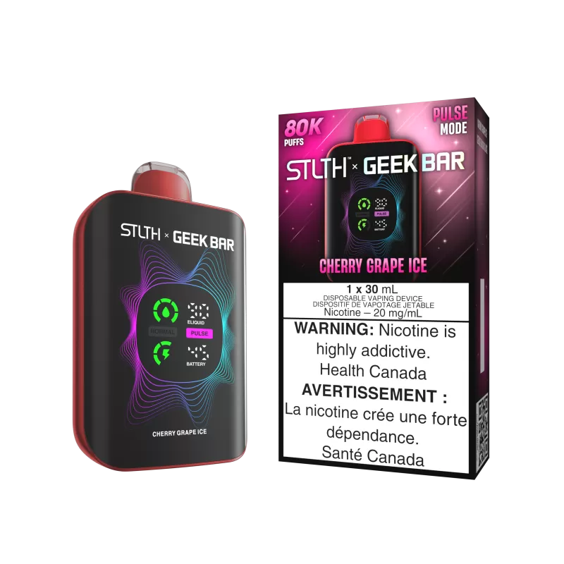 STLTH X GEEK BAR - Cherry Grape Ice - 20 mg/mL (wholeseller) - Excise ON, 20 mg/mL (wholeseller) - Excise AB (FB5FE4)