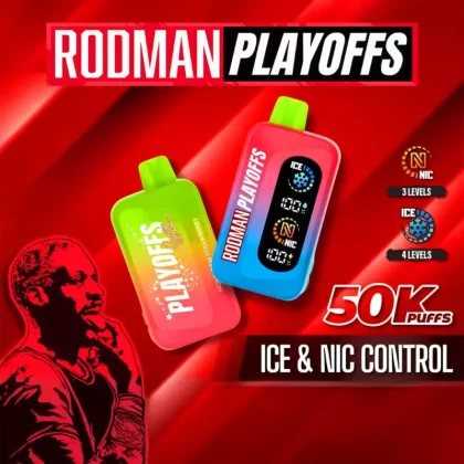 RODMAN PLAYOFFS 50K Ice & Nic Control Disposable Device - 50,000 Puffs - Watermelon Apple