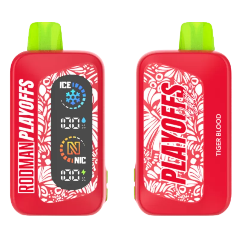 RODMAN PLAYOFFS 50K Ice & Nic Control Disposable Device - 50,000 Puffs - Watermelon Apple - Image 3