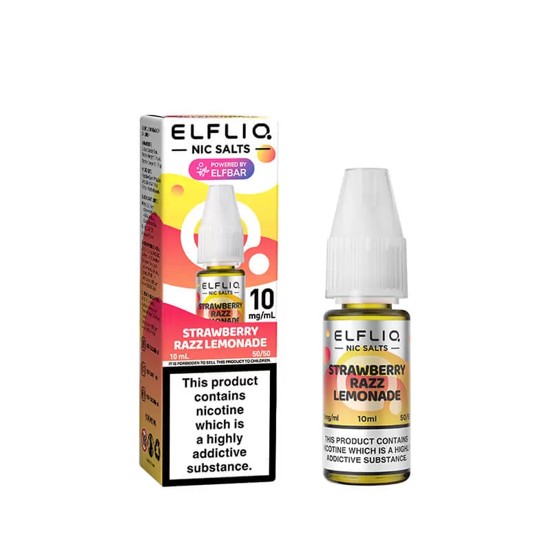 Elf Bar ElfLiq Strawberry Razz lemonade Nic Salt E-Liquid - 20mg - Image 2
