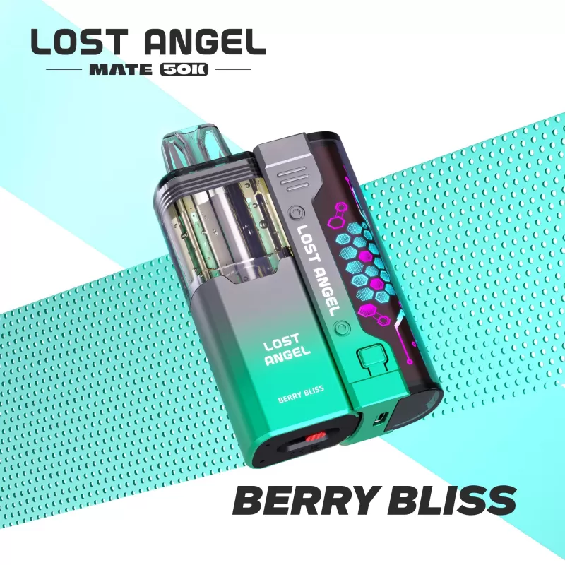 Lost Angel MATE 50K Disposable Device KIT – 50000 Puffs - Strawberry Ice - Image 3