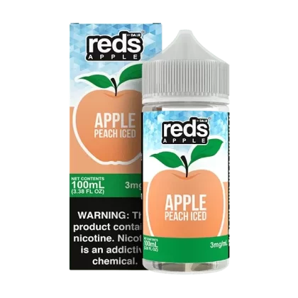 Apple Peach ICED – Red’s Apple E-Juice by 7 Daze – 100mL