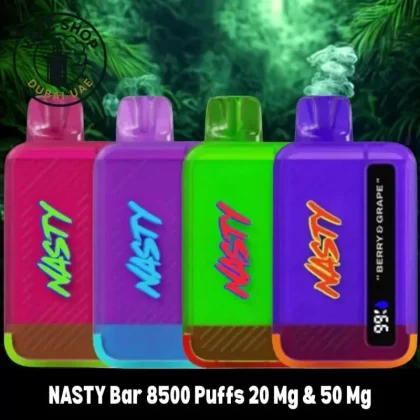 NASTY Bar 8500 Puffs 20 Mg & 50 Mg Disposable Vape - Aloe Grape, Berry and Grape; Vape Product, BOX OF 10 PCS; Vape Product, Vape Product