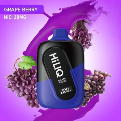 HiLIQ Skate 10000 Puffs Disposable Vape – Grape Berry 20 Mg