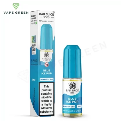 Blue Ice Pop Nic Salt E-Liquid by Bar Juice 5000 - Eliquidsupply