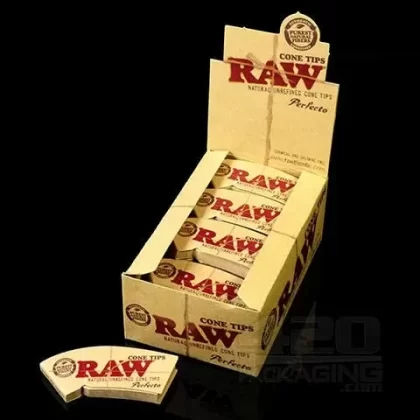 RAW Natural Perfecto Cone Tips 24/Box - Vape Store