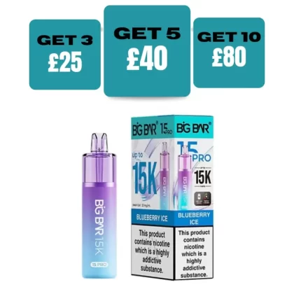 Big Bar 15K Prefilled Pod Kit - £8.99 or 3 for £25
