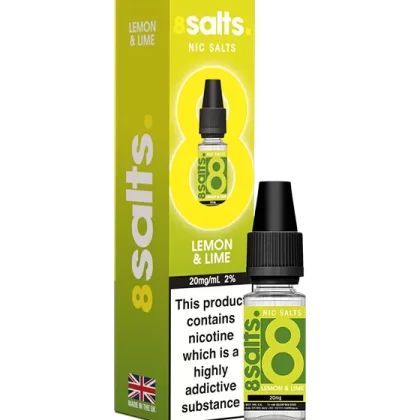 8Salts - Lemon & Lime (Nic Salt) - 20mg - PG 50%