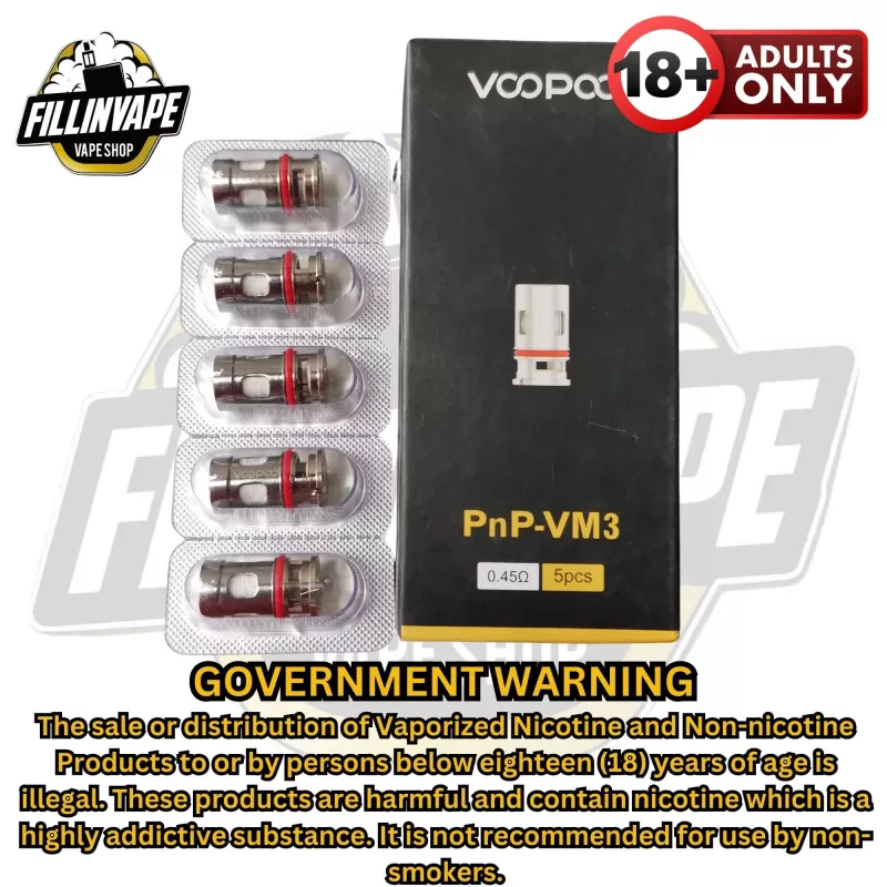 Voopoo PnP Series Coils - VM3 0.45 (25-35w) / 1pc - Image 3