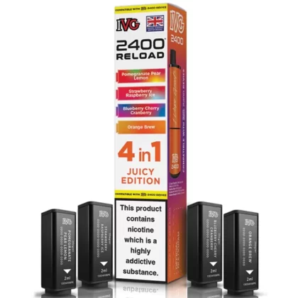 Juicy Edition IVG 2400 Reload Refill Pods (x4) - 88Vape