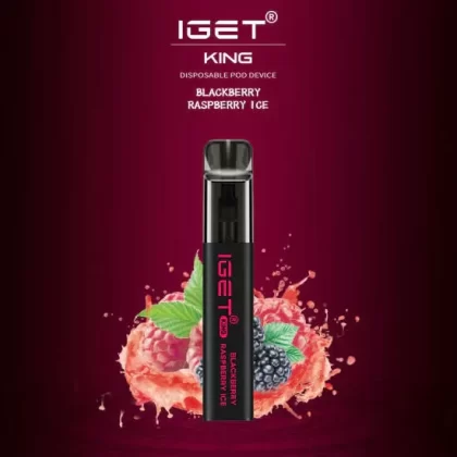 IGET King Vape – Blackberry Raspberry Ice (2600 Puffs)