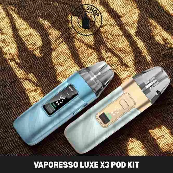 Vaporesso Luxe X3 Pod Kit 45W Buy in the UAE - Carbon Black, Fluid Blue