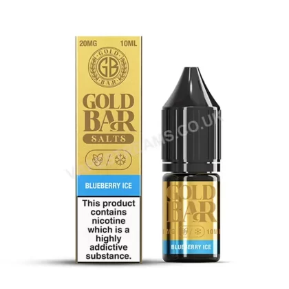 Gold Bar Blueberry Ice Nic Salt E-Liquid - Vapestreams Co