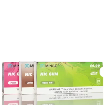 Minoa Soft Salt Nic Gum - Pack of 10 - Blueberry 2mg