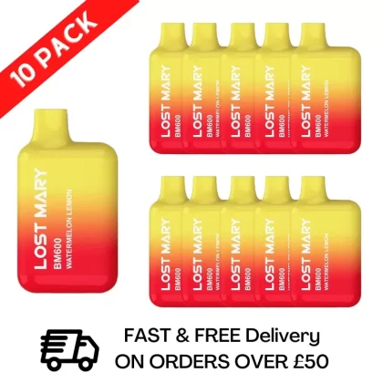 Watermelon Lemon – Lost Mary 600 Puff Bars Pack Of 10 BM600
