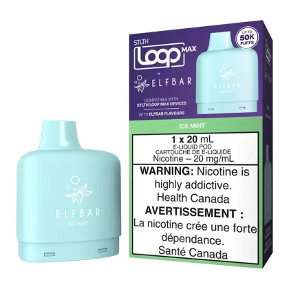 STLTH Loop Max X Elf Bar E-Liquid Pod Pack – Ice Mint 20ml
