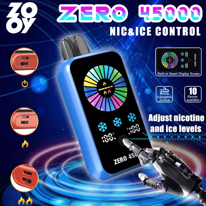 ZOOY ZERO 45000 – 45K Puffs Nicotine Control 1000mAh Disposable Vape - Flamevape