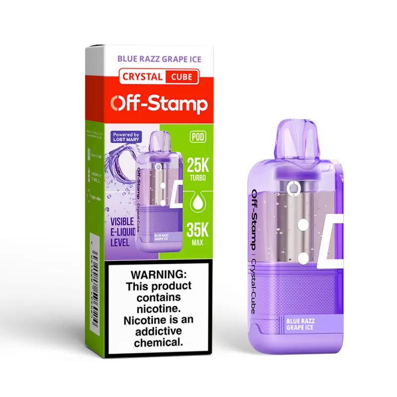 Off-Stamp X-CUBE Crystal Cube 35K Disposable POD Powered By LOST MARY – 35000 Puffs - Mountain Berry - Image 3