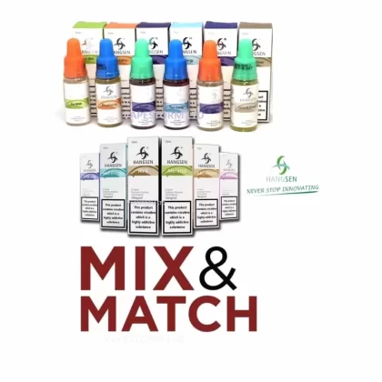 10x Hangsen E Liquid Nicotine Free – Mix And Match – 10ml – TPD - Vapestorm Co