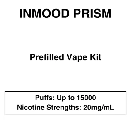 Inmood Prism – Prefilled Vape Kit – 20mg/mL Nicotine – Up to 15000 Puffs