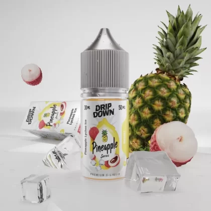 Drip Down Pineapple- Pineapple Lychee Ice 30ml (30, 50mg) - Vapebar Pk