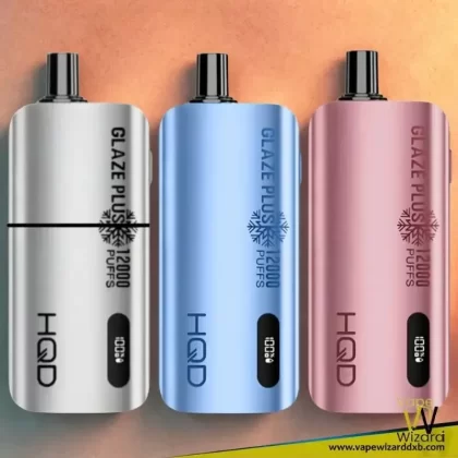 HQD Glaze Plus 12000 Puffs 50MG Nicotine Dual Mesh Coil Disposable - Vapewizarddxb