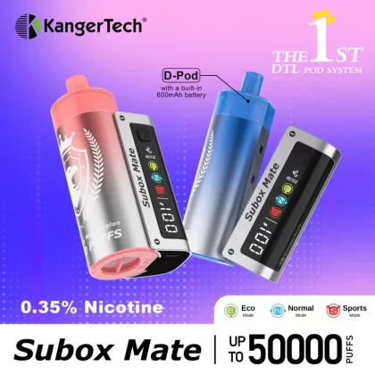Kanger Subox Mate D 50K Disposable Pod - 40mL - 3.5% Salt Nic - Blueberry Razz Lemon