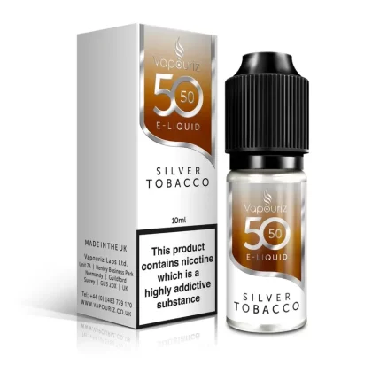Vapouriz 50/50 Silver Tobacco 10ml 18mg