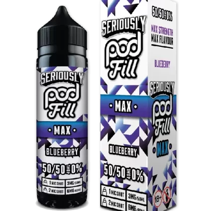DOOZY SERIOUSLY PODFILL MAX BLUEBERRY 40ML SHORTFILL E-LIQUID