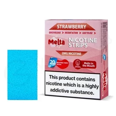 Melta Strawberry Nicotine Strips - Ecigpremium