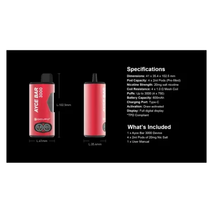 DOVPO AYCE Bar 3000 Pod Kit