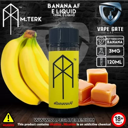 M.terk - Banana AF E Liquid - 3 mg / 60 ml