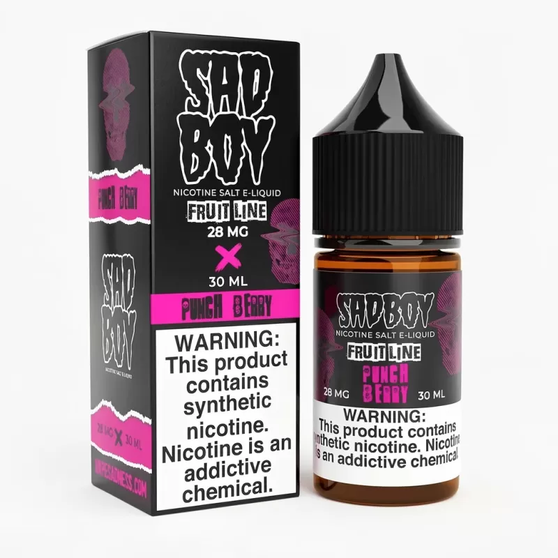 Punch Berry SALT – Sadboy – 30mL – Made in USA – Sour Berry - Uwinvapeaustralia