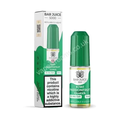 Bar Juice 5000 Kiwi Passionfruit Guava Nic Salt E-Liquid - Vapestreams Co