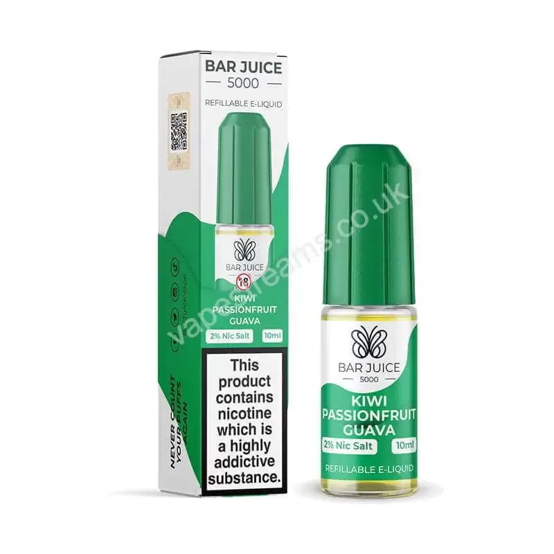 Bar Juice 5000 Kiwi Passionfruit Guava Nic Salt E-Liquid - Vapestreams Co