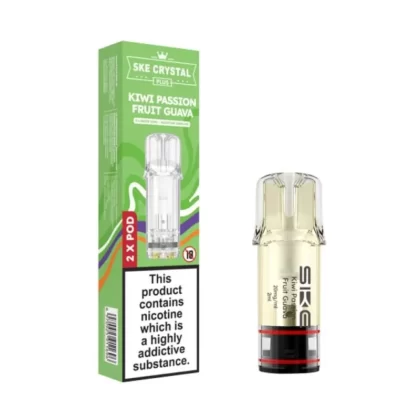 Kiwi Passion Fruit Guava Prefilled Pods by SKE Crystal Plus (2 x 2ml) - 20mg