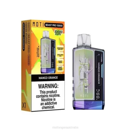MOTI vape Australia – MOTI Beast Pro Disposable Vape (5%, 10000 Puffs) Mango Orange 6422T47