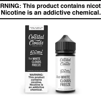 ICED WHITE CLOUDS FREEZE BY COASTAL CLOUDS 100ML - Vapejuice