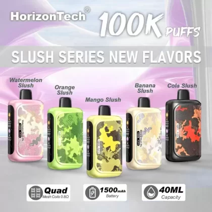 HorizonTech 100K "Slushie Series" Disposable Device - 100,000 Puffs - Watermelon Slush (Slush Series)