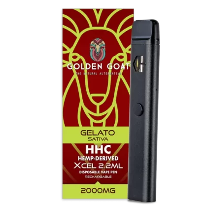 Golden Goat Gelato 2.2ml HHC Vape Pen - Vape Store