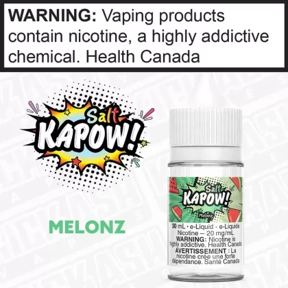 Melonz by Kapow Salt - Strength#12 mg/mL 30mL ONTARIO EXCISE STAMP>20 mg/mL 30mL ONTARIO EXCISE STAMP