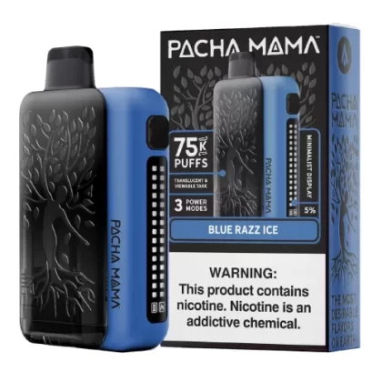Blue Razz Ice Disposable Vape (75000 Puffs) by Pachamama 75K