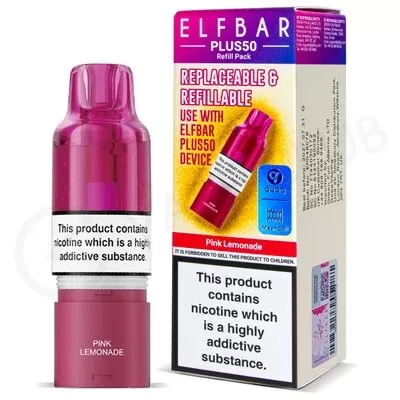 Pink Lemonade Elf Bar Plus 50 Refill Pod