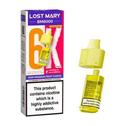 Kiwi Passion Fruit Guava Lost Mary BM6000 Refill Pack - Vapeshop Co