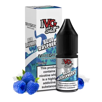 Blue Raspberry Nic Salt E-Liquid by IVG Salt – 10ml