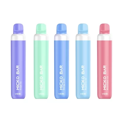 VEIIK Micko Bar Disposable Vape 1500 Puffs - Arround 1500 puffs; 650mAh